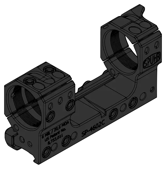 Scope Mount 34 H38mm/1.5" 6MIL PIC Gen3 OECA