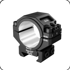 DISCOVERYOPT Montura para mira telescópica de alta resistencia  6061 de aluminio – Compatible con tubos de 30 mm y 34 mm | AlturA 1,26" | Compatible con riel Picatinny 